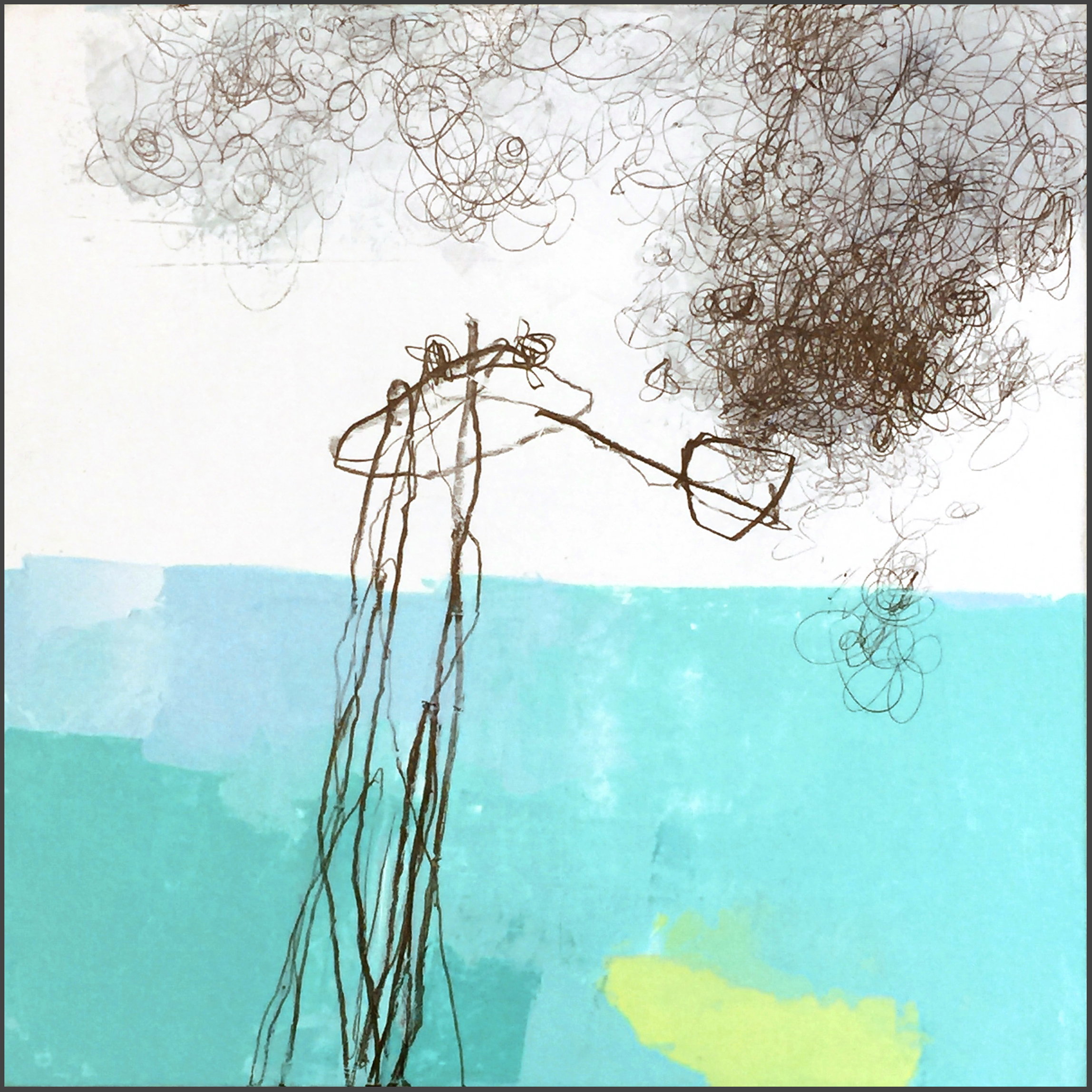 Smoking in Bath 50x50cm